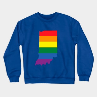 Indiana state LGBT Pride Crewneck Sweatshirt